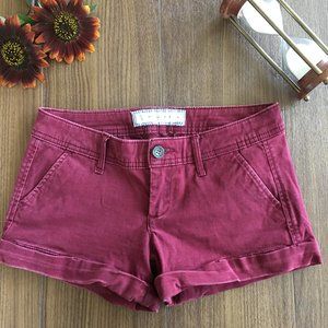 Abercrombie & Fitch 00/24  Women's Burgundy Shorts